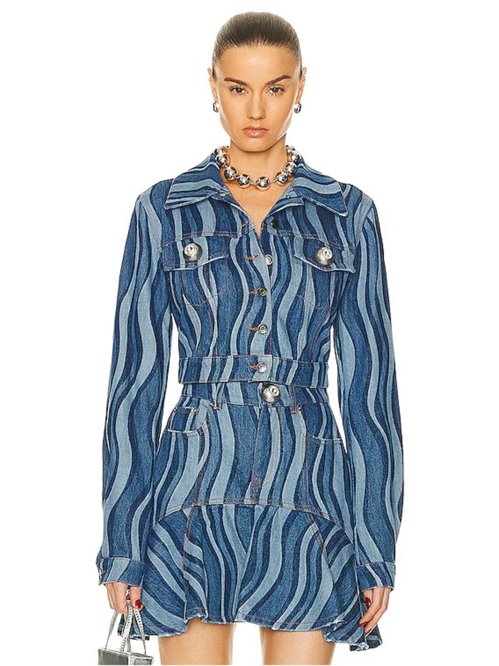 NWT AREA Sunray Denim Matching Set